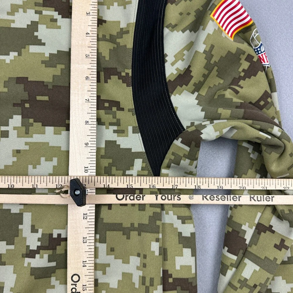 Carolina Panthers Hoodie Boys XL 18/20 Camo Nike On Field Salute Service